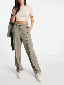 Женские брюки selected tailored trouser co-ord in stone