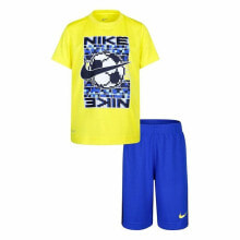 Children's Sports Outfit Nike Yellow Blue 2 Pieces