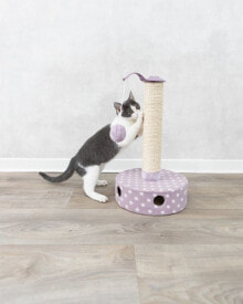Когтеточка для кошек Trixie Drapak stojący Junior, flausz, 26 × 47 cm, liliowy