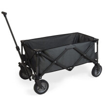 Купить посуда и приборы для сервировки стола Oniva: by Picnic Time Adventure Wagon Dark Grey Folding Utility Wagon