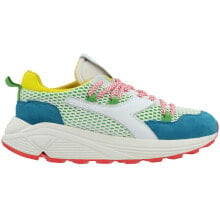 Купить мужские кроссовки Diadora: Diadora Rave Hiking Lace Up Mens Blue, Green Sneakers Casual Shoes 176337-97027