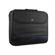 Мужские сумки для ноутбуков Мужская сумка для ноутбука текстильная черная 43.9 см Natec Impala 17.3"