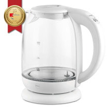 Electric kettles and thermopots c510B Lumi - 1.7 L - 2200 W - White - Glass - Plastic - Water level indicator - Cordless