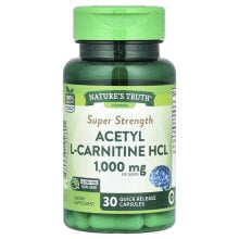 Acetyl L-Carnitine HCL, Super Strength, 1,000 mg, 30 Quick Release Capsules (500 mg per Capsule)