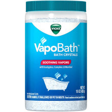 Витамины и БАДы от простуды и гриппа Vicks VapoBath Bath Crystals Кристаллы для ванн с эвкалиптом, камфорой и ментолом 425 г