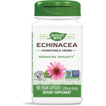 Эхинацея Nature's Way Echinacea Purpurea Herb - Эхинацея пурпурная --1200мг- 100 капсул