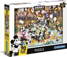 Детские развивающие пазлы Clementoni Puzzle 1000 Mickey 90 Years of Magic