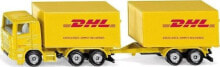 Siku Pojazd Ciężarówka z przyczepą firmy DHL kurier