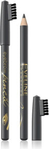 Eveline Eyebrow Pencil Grey Карандаш для бровей с щеткой для приглаживания волосков