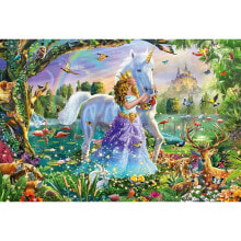 Puzzle Prinzessin mit Einhorn