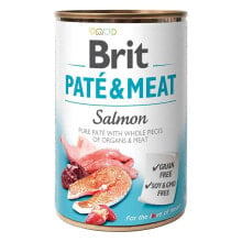 BRIT Paté & meat salmon wet dog food 400g