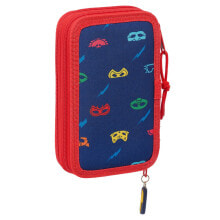 School Case PJ Masks Ready Navy Blue 12.5 x 19.5 x 4 cm 28 Pieces