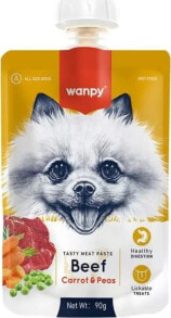 Купить влажные корма для собак Wanpy: Wanpy Wanpy Pasta Dla Psa Wołowina Warzywa 90g