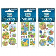 Наклейки для детского творчества sticker BOO Sticker BOO silver dinosaurs (262016)