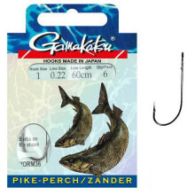 GAMAKATSU Booklet Zander Worm36 Tied Hook 0.250 mm