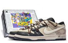 【定制球鞋】 Nike 特殊鞋盒 面壁者 简约 涂鸦 解构 低帮 板鞋 GS 米白黑棕 / Кроссовки Nike CW1590-100 TeamM BOX