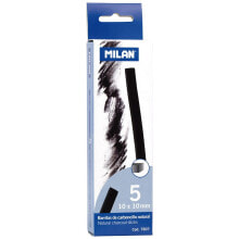 MILAN Box 5 Natural Charcoal Sticks (Square Ended 10x10 mm)