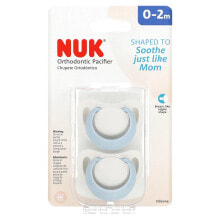 Baby pacifiers and accessories nUK, Orthodontic Pacifier, 0-2 Months, 2 Pack