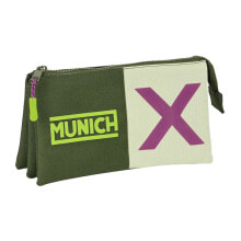 Triple Carry-all Munich Bright khaki Green 22 x 12 x 3 cm
