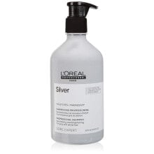 Нейтрализующий светло-серый шампунь для седых и белых волос L'Oreal Professionnel Paris Magnesium Silver 500 мл купить онлайн