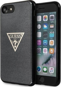 Guess Guess GUHCI8SGTLBK iPhone 7/8 czarny/black hard case Glitter Triangle