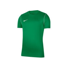 Мужские спортивные футболки Мужская спортивная футболка зеленая с логотипом Nike JR Park 20