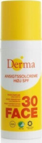 Средства для загара и защиты от солнца derma Sun Ansigtssolcreme SPF30 Солнцезащитный крем для лица 50 мл
