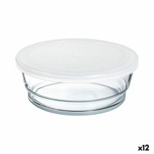 Round Lunch Box with Lid Arcoroc So Urban Bicoloured Glass 1,35 L (12 Units)