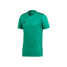 Мужские спортивные футболки мужская спортивная футболка зеленая с логотипом Adidas Core 18