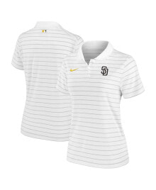 Nike women's White San Diego Padres Authentic Collection Victory Performance Polo Shirt