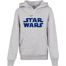 MISTER TEE Star Wars Blue Logo Hoodie