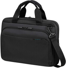 Мужские сумки для ноутбуков сумка для ноутбука черная текстильная Samsonite Mysight Laptop Briefcases, Laptop Bag 14.1 Inches (38 cm - 8.5 L)