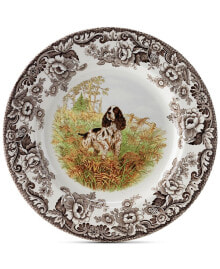 Spode woodland English Spaniel Dinner Plate