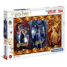 Детские развивающие пазлы cLEMENTONI Harry Potter Harry. Ron And Hermione Puzzle 104 Pieces