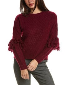 Купить женские свитеры Elie Tahari: Elie Tahari Fringe Wool & Cashmere-Blend Sweater Women's