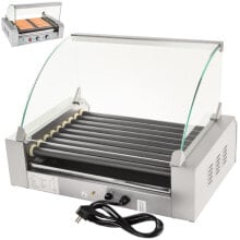 Грили, барбекю, коптильни Roller grill with glass roller grill with 9T Teflon rollers