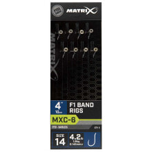 Грузила, крючки, джиг-головки для рыбалки mATRIX FISHING MXC-6 14 F1 Band 100 mm Leader
