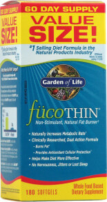 Fat burners garden of Life FucoTHIN® -- 180 Softgels