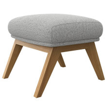 Hocker HEPBURN mit Holzfüßen