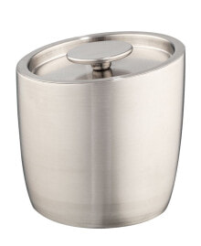 Kraftware collection Slant Brushed Ice Bucket, 1.6 Quart