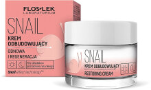 Feuchtigkeitsspendende und renegerierende Anti-Falten Gesichtscreme mit Schneckenschleimfiltrat - Floslek Snail Restoring Cream