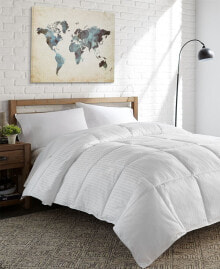 All Seasons 400 Thread Count Down Alternative Striped Luxury Oversized Duvet Insert, King купить онлайн