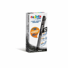 Купить стержни и чернила для ручек Carioca: Чёрные ручки Carioca Oops 0,7 мм (12 штук)