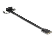 M.2 Key A+E zu PCIe x1 NVMe Adapter gewinkelt mit 20 cm Kabel - Adapter - Digital/Display/Video