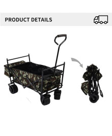 Simplie Fun outdoor Garden Park Utility Kids Wagon Portable Beach Trolley Cart Camping Foldable Folding Wagon