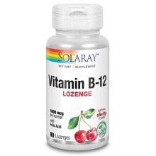 SOLARAY Vitamin B-12+Folic Acid 1000mcgr 90 Units