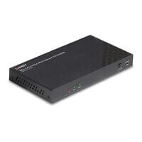 Lindy 100m Cat.6 HDMI 4K60 HDBaseT Receiver - 3840 x 2160 pixels - AV receiver - 100 m - Wired - Black - HDCP