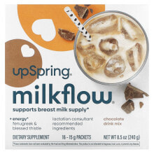 Milkflow Drink Mix, Chocolate, 16 Packets, 15 g Each