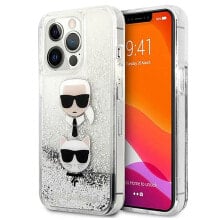 KARL LAGERFELD Klhcp13Xkicgls iPhone 13 Pro Max 6.7 Liquid Karl&Choupette Head phone case