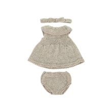 MINILAND Knitted Outfit 32 cm Dress&Headband clothing set